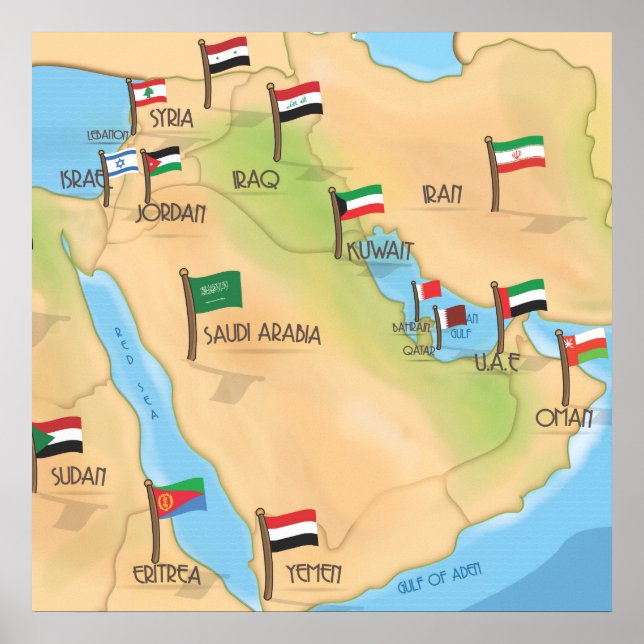 Poster Médio Oriente (Frente)