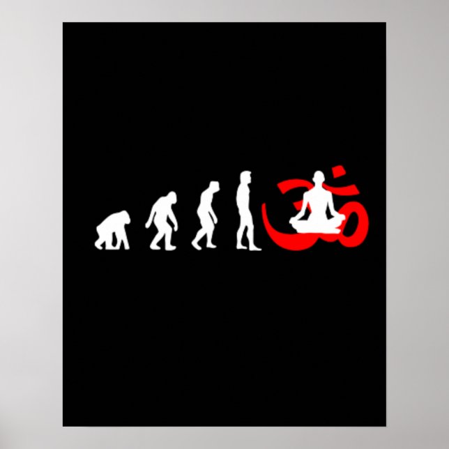 Póster Meditação Budista Evolution Yoga (Frente)