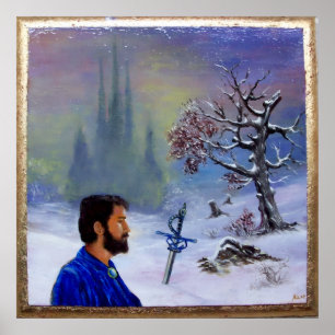 PÓSTER MEDITAÇÃO DE UM CAVALEIRO