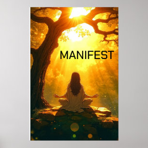 Poster Meditação de Yoga Personalizável