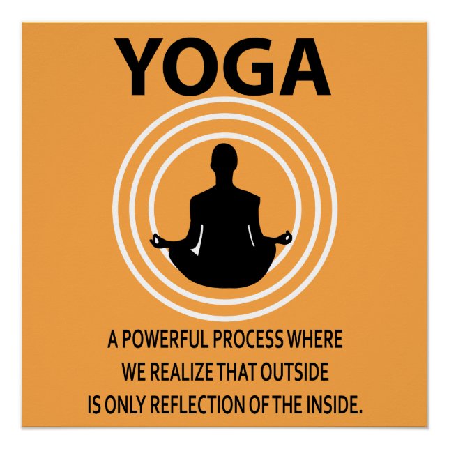 Póster Meditação de Yoga Yoga (Frente)