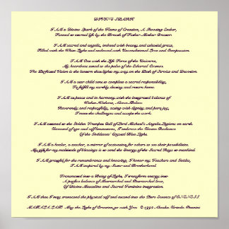 Póster Meditação Divine Spark - Personalizada