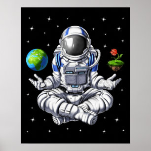 Poster Meditação do Astronauta Espacial