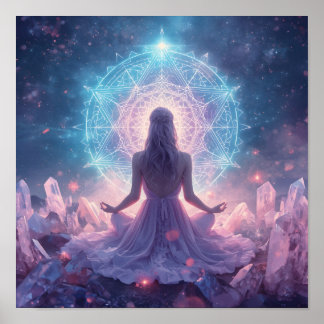 Poster Meditação do Cristal Celestial