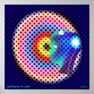 Póster Meditação em Cor