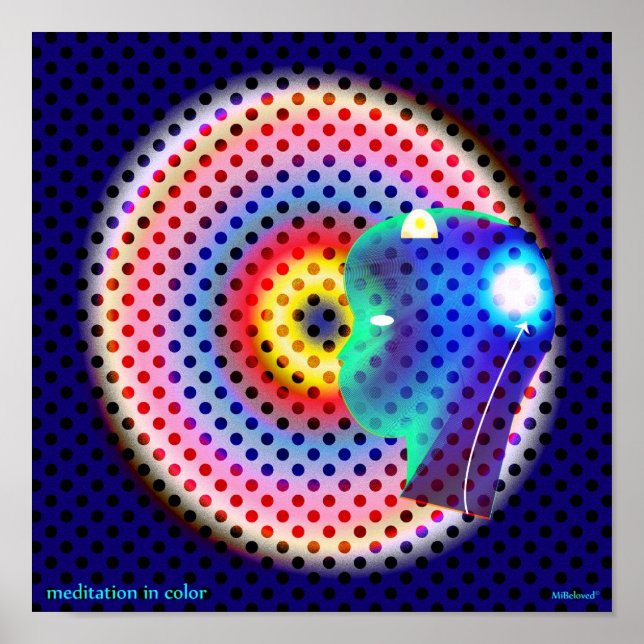 Póster Meditação em Cor (Frente)
