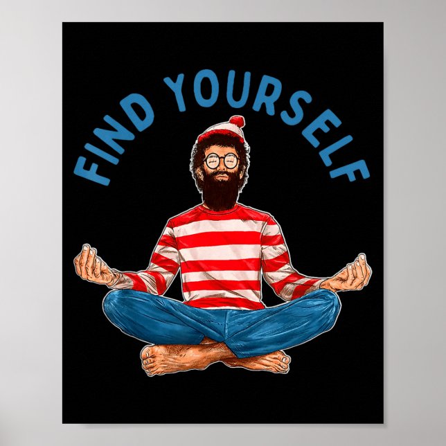 Poster Meditação Encontre-se Divertido  (Frente)