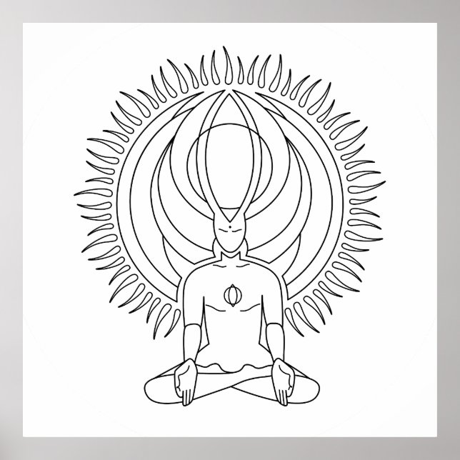 Poster Meditação II. (Frente)