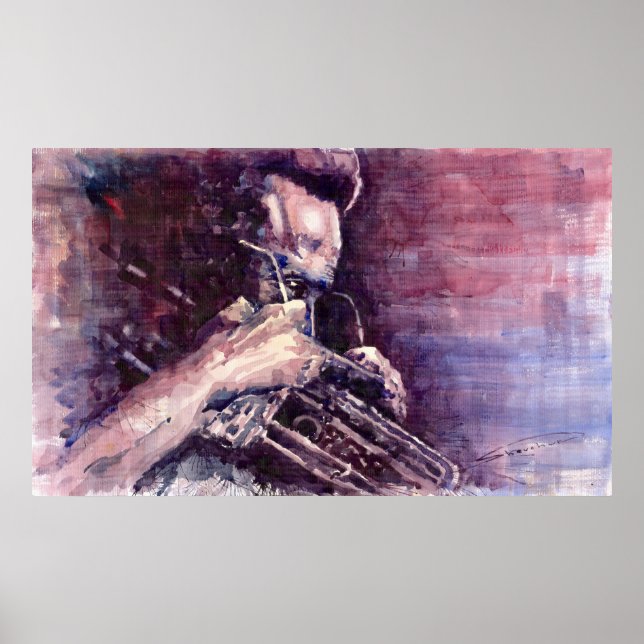 Póster Meditação Jazz Miles Davis (Frente)