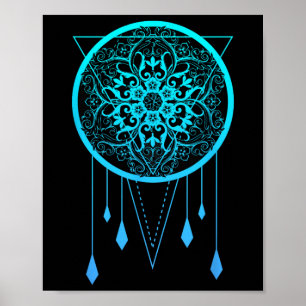 Poster Meditação, Roupas de Yoga, Namaste Geometria Chakr
