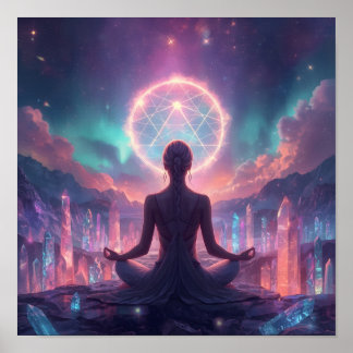 Poster Meditação Sagrada Radiante