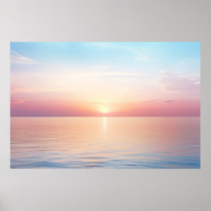 Poster Meditação Serena Tranquil - Paisagem Marítima