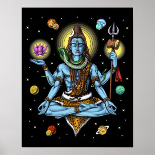 Poster Meditação Shiva