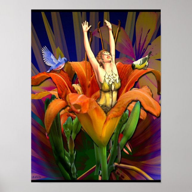 Poster Meditações de Ching, hexagrama 12, standstill (Frente)