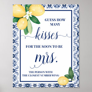 Poster Mediterrâneo Quantos beijos para o Sinal de Senhor