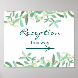 Póster Mediterrâneo   Sinal de Recepção de casamento