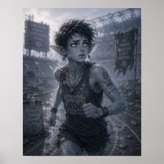 Poster Medo / Corredor / Estádio Arruinado (Frente)