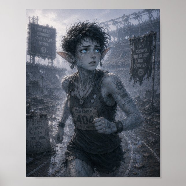 Poster Medo / Corredor / Estádio Arruinado (Frente)