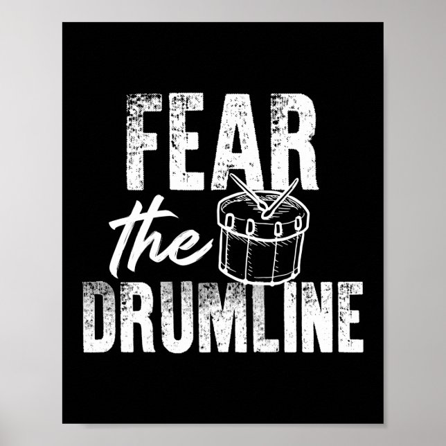 Poster Medo Da Banda De Marcha De Drumline (Frente)