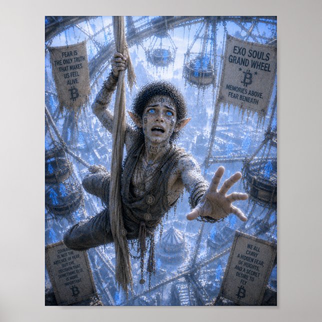 Poster Medo / Ginasta Aérea / Roda Gigante (Frente)