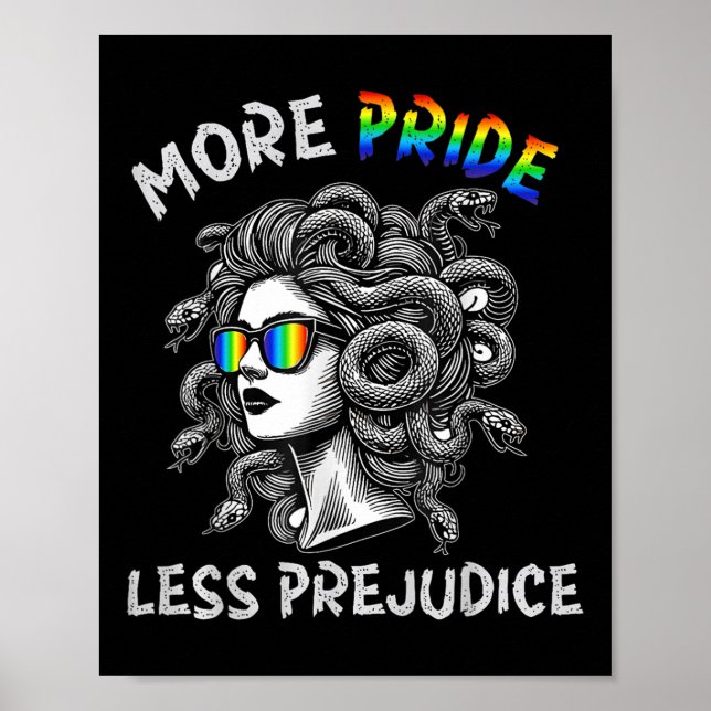 Poster Medusa Arco-íris Mais Orgulho Menos Preconceito Lg (Frente)