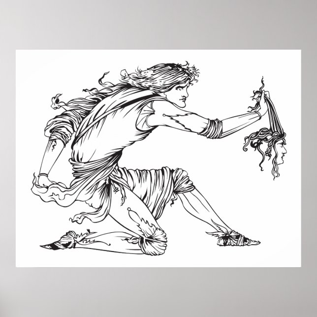 Póster Medusa Aubrey Beardsley (Frente)