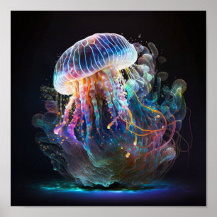 Poster medusa branca