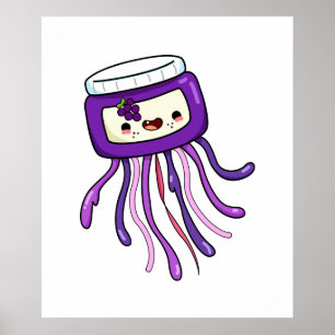 Poster medusa-branca