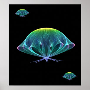 Poster Medusa do Fractal