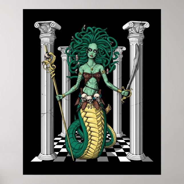 Poster Medusa Gorgon (Frente)