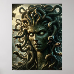 Poster Medusa Stare, Chefe da Morte de Cobras