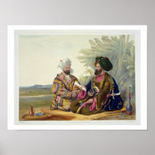 Póster Meerz Fyze, um Oosbeg Elchee, ou embaixador, placa
