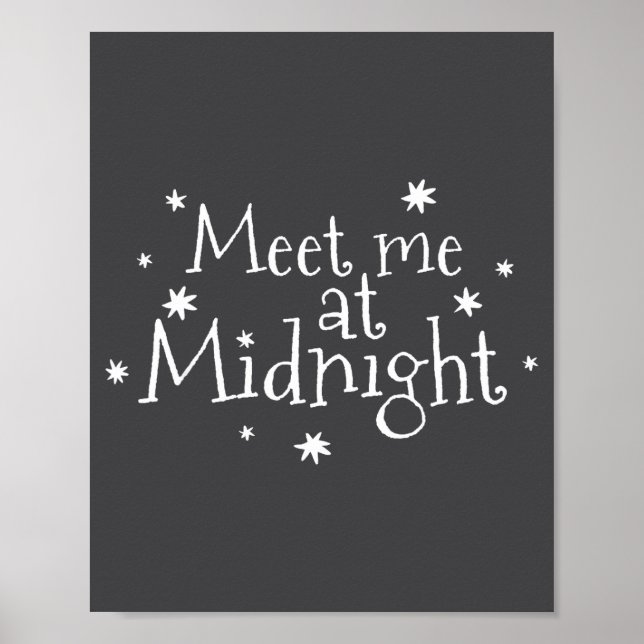 Poster Meet Me At Midnight New Year 2026 Romantic Countdo (Frente)
