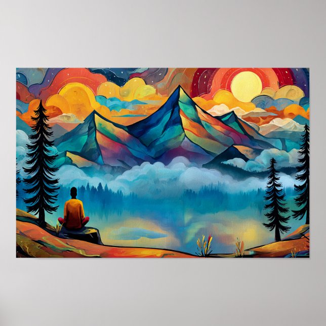 Poster Meeting God on the Mountain (Frente)