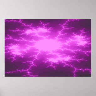 Poster mega do Fractal do relâmpago