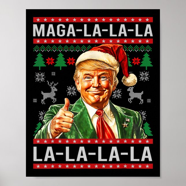 Poster Mega La Donald Trump Potus 47 Natal Feio (Frente)