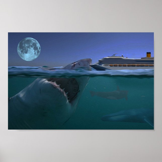 Poster Megalodon (Frente)