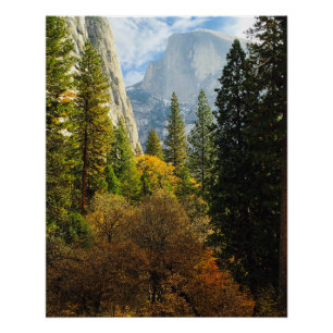Póster Meia abóbada no poster da queda (parque nacional