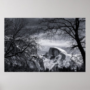 Poster Meia abóbada no vale do inverno   Yosemite