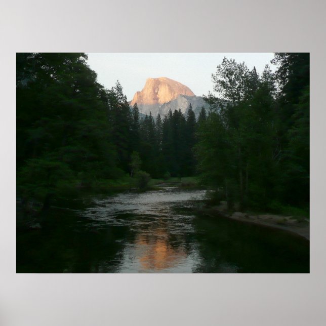 Poster Meia Dome Sunset no Parque Nacional de Yosemite (Frente)
