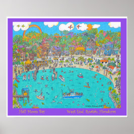 Póster Meia Lua Bay, Roatan