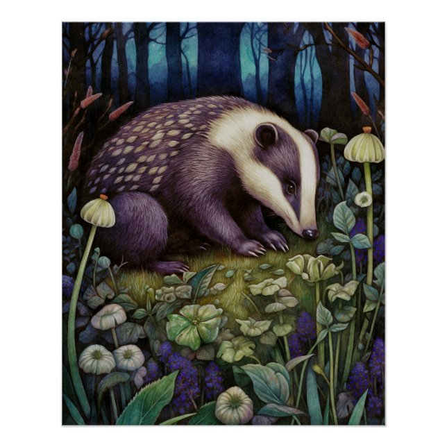 Póster Meia-noite Badger Poster (Frente)