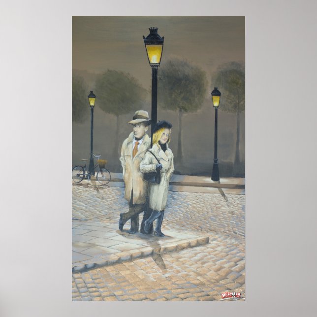 Poster Meia-noite em Paris (Frente)