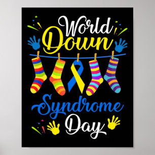 Poster Meias de Sensibilização para o Dia da Síndrome de 