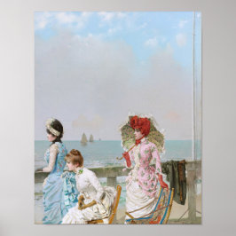 Poster Meio-dia no mar por Vittorio Matteo Corcos