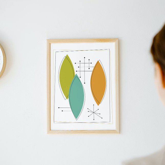 Poster Meio século de Ornamentos Atômicos de Arte Moderna (Criador carregado)