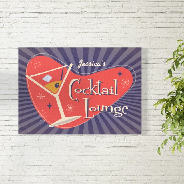 Poster Meio século Estilo Cocktail Lounge ( The unmistakable class of mid-century design brings its own style to any setting. )