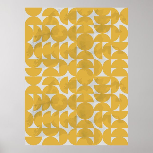 Poster meio século inspirou um padrão uniforme com mármor (Frente)