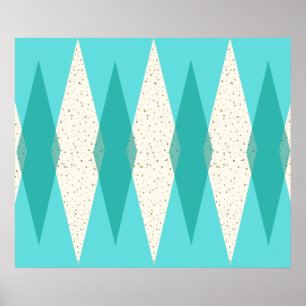 Poster Meio século Modern Argyle