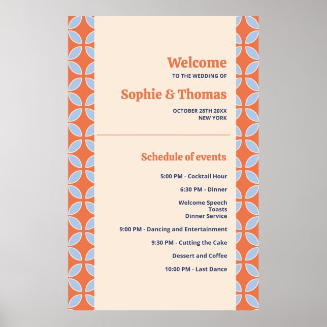 Poster Meio século Retro Wedding (Frente)